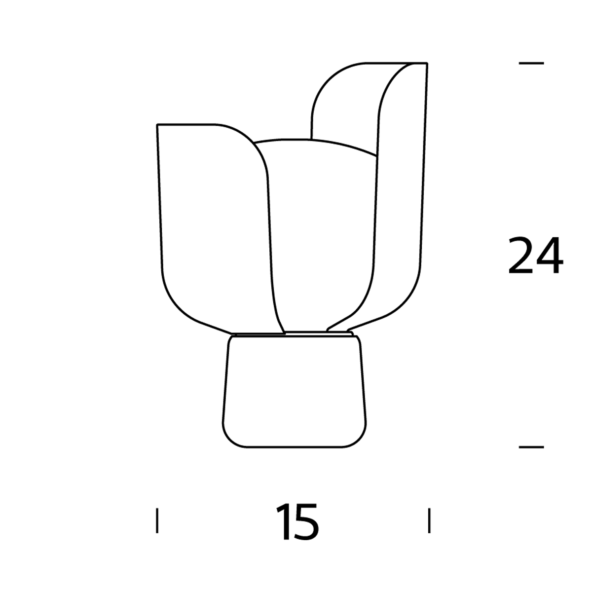 Fontana Arte Blom Tischleuchte