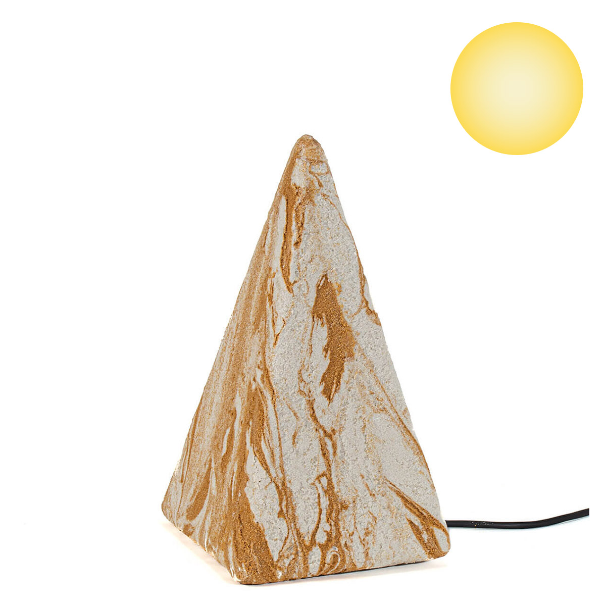 Epstein Pyramide Sahara LED Außenleuchte, Höhe: 36 cm, Sandstein
