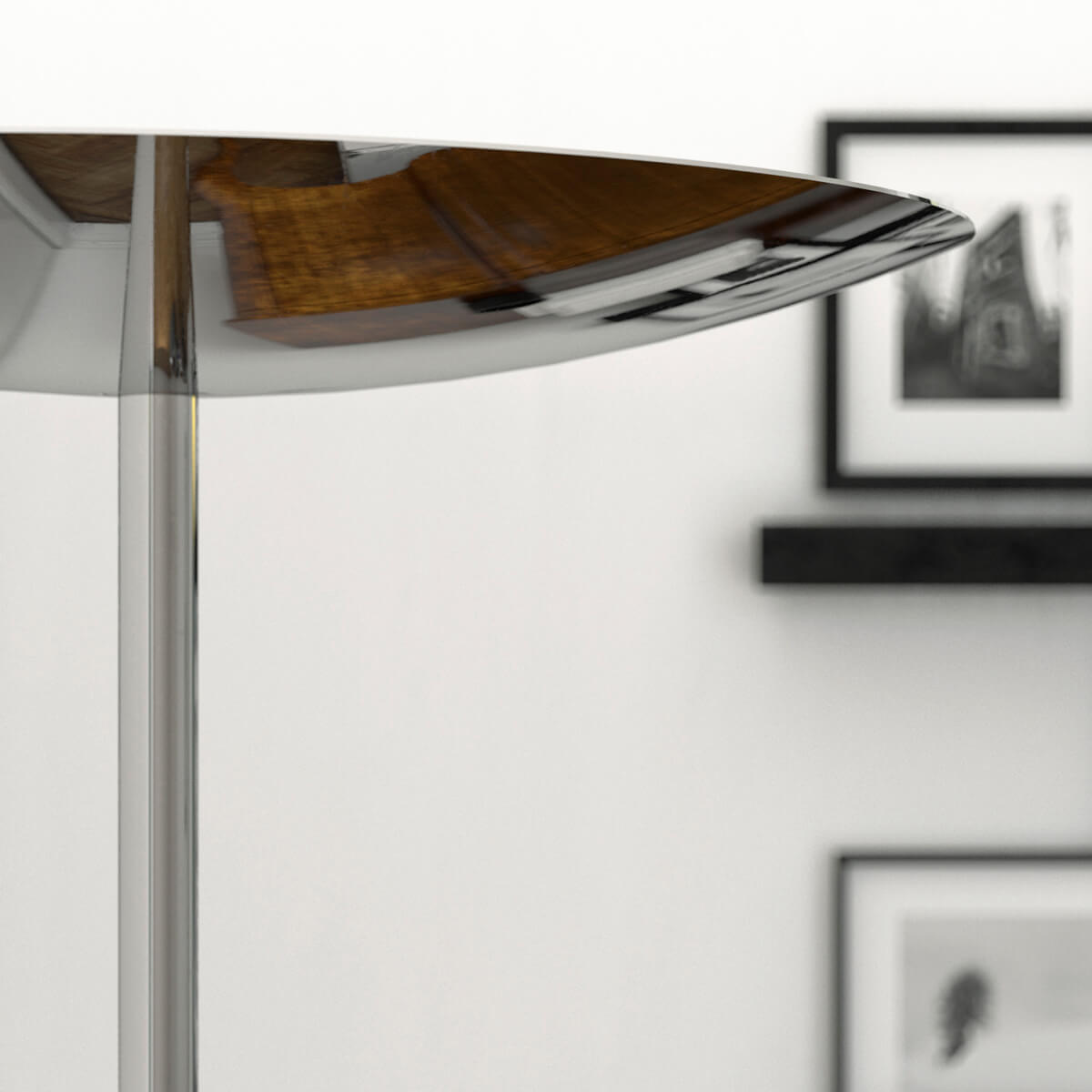 Belux Classic LED Stehleuchte, Chrom