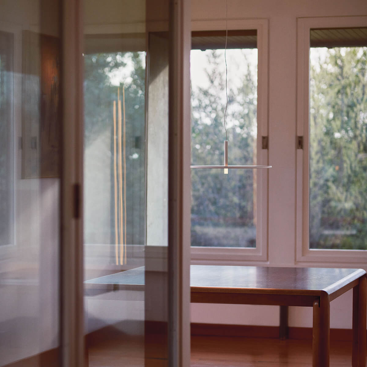 Flos My Disc LED Pendelleuchte, weiß matt