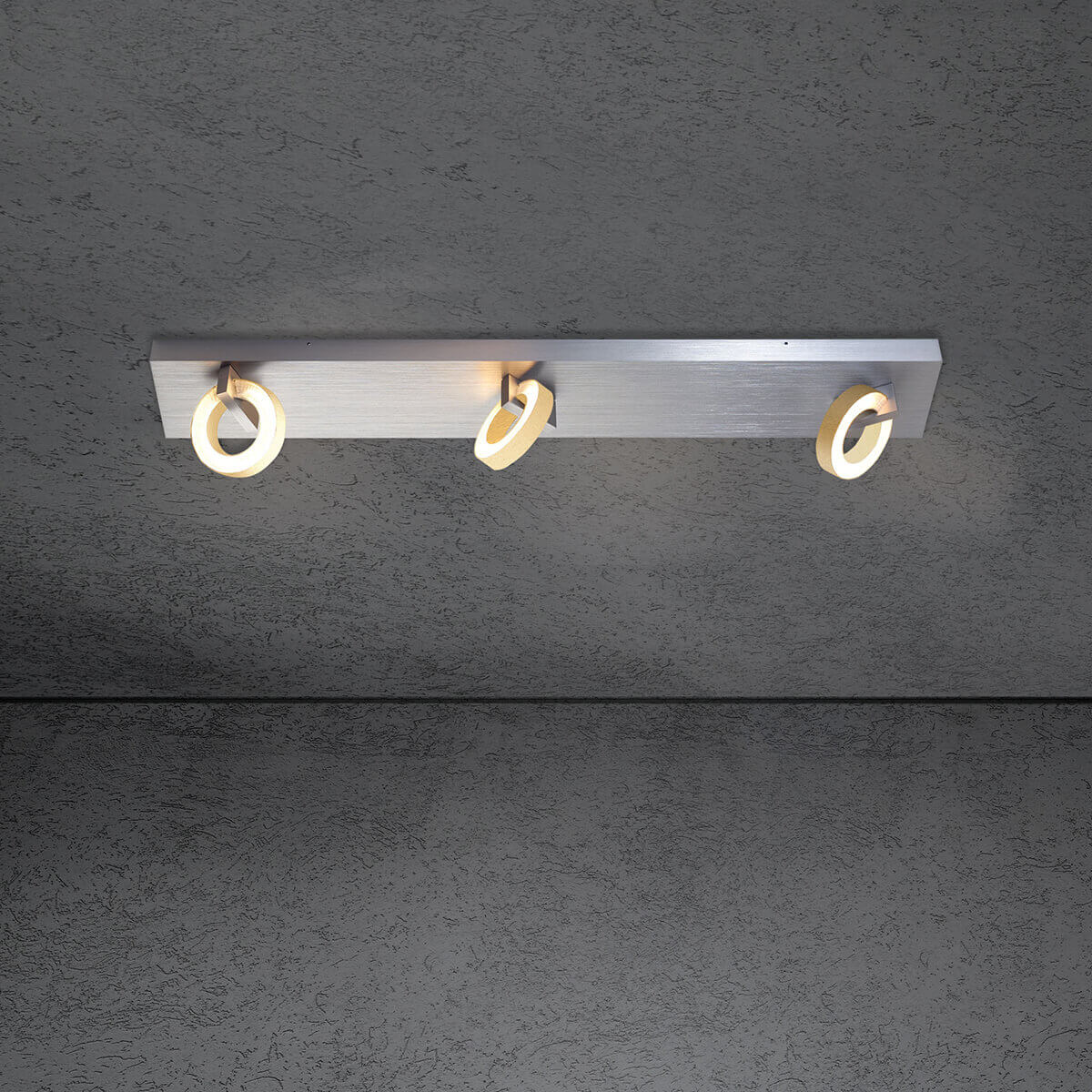 Alu geschliffen / Gold eloxal