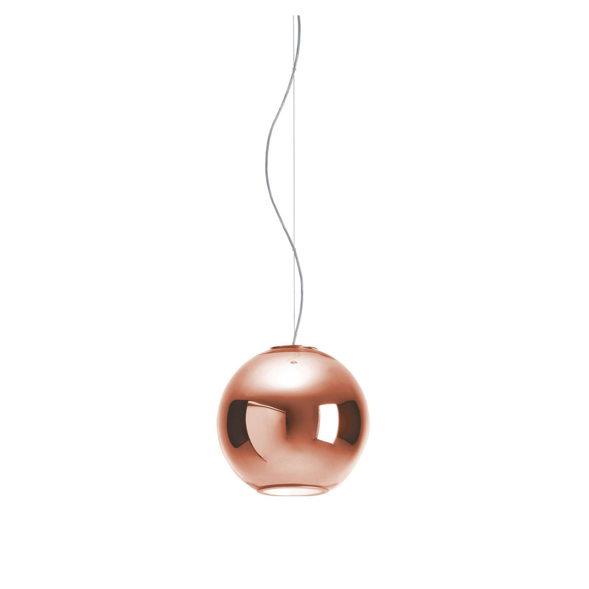 Fontana Arte Globo Di Luce Pendelleuchte, Ø: 30 cm, Kupfer metallisiert