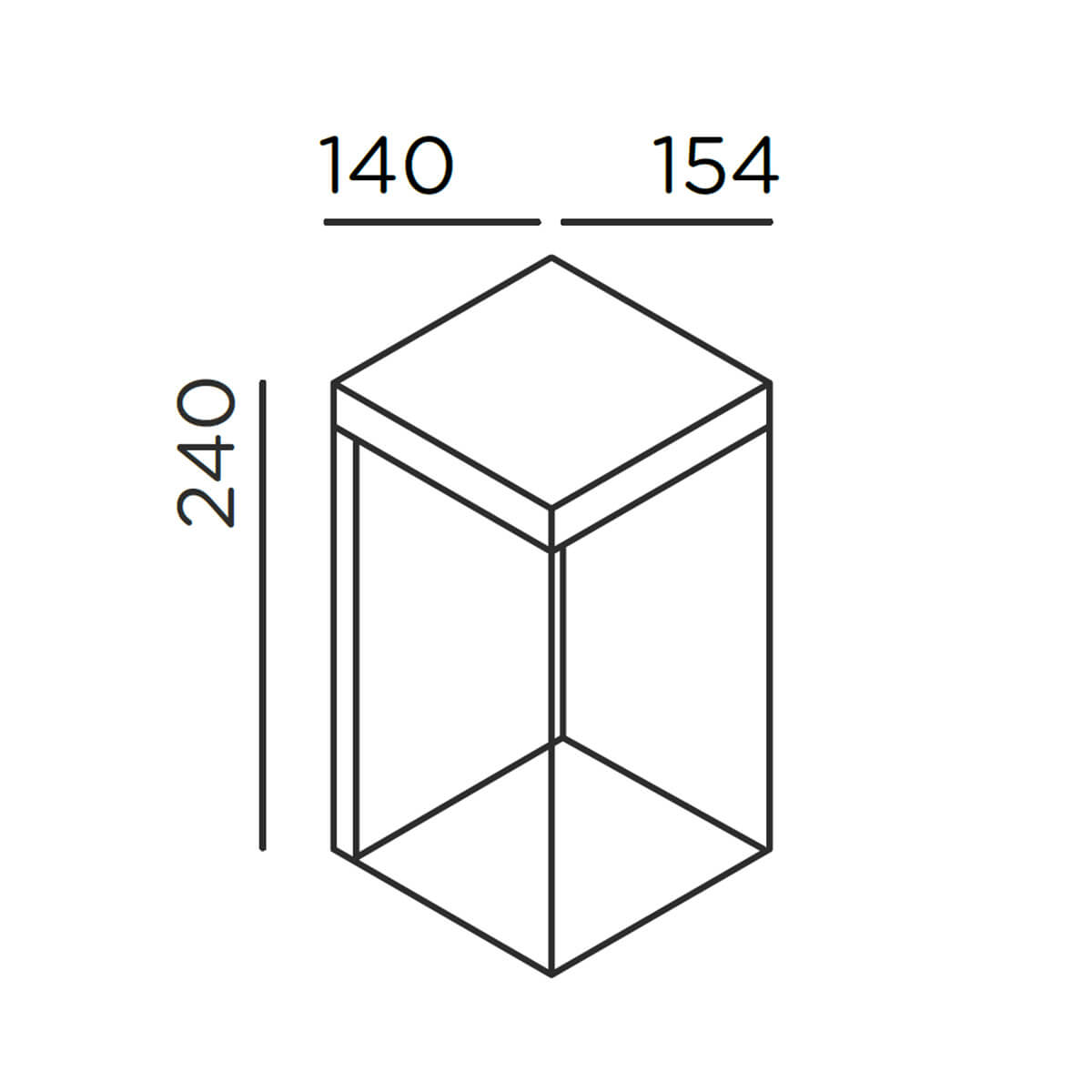 Gic number LED Außenwandleuchte, anthracite