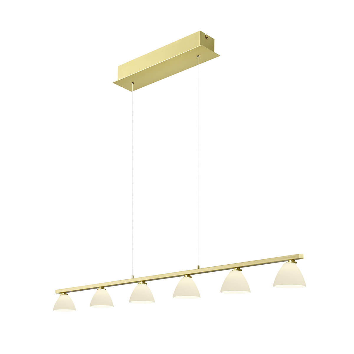 HELL Mona 20571 LED Pendelleuchte, Messing matt / blank