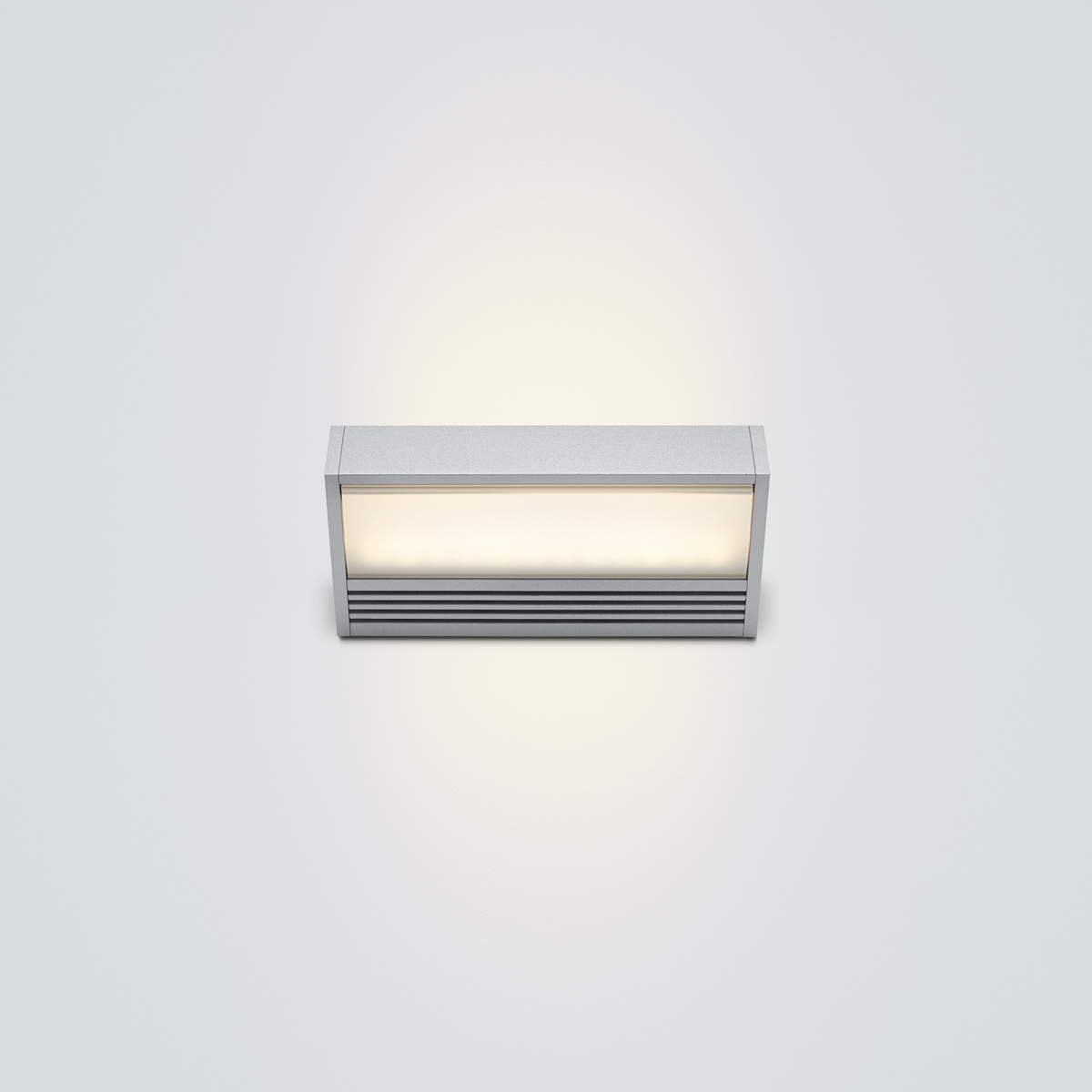 Serien.lighting SML² 150 Wall LED, Alu silber, Gläser: satinée