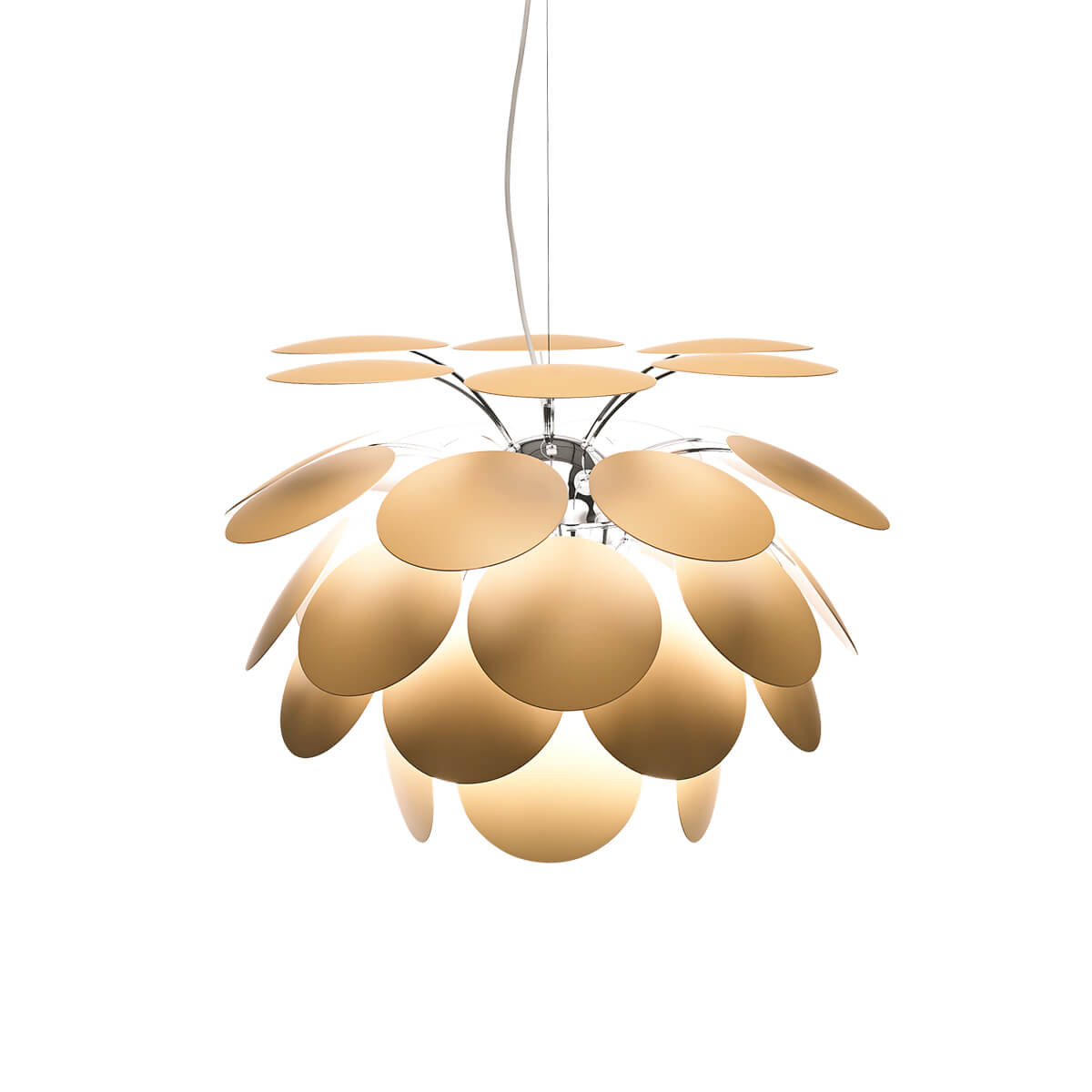 Marset Discocó 68 Pendelleuchte, beige matt