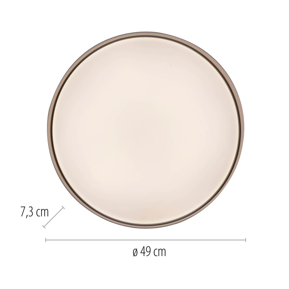 Tavoli LED Deckenleuchte, Ø: 49 cm