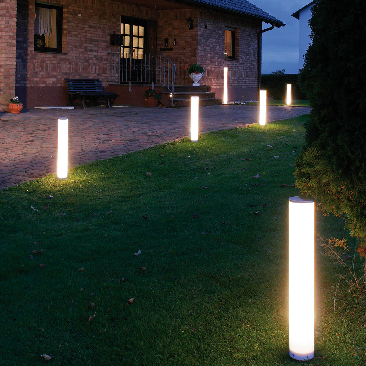 Epstein-Design Light Stick LED Stehleuchte / Lichtsäule, Höhe: 65 cm, weiß