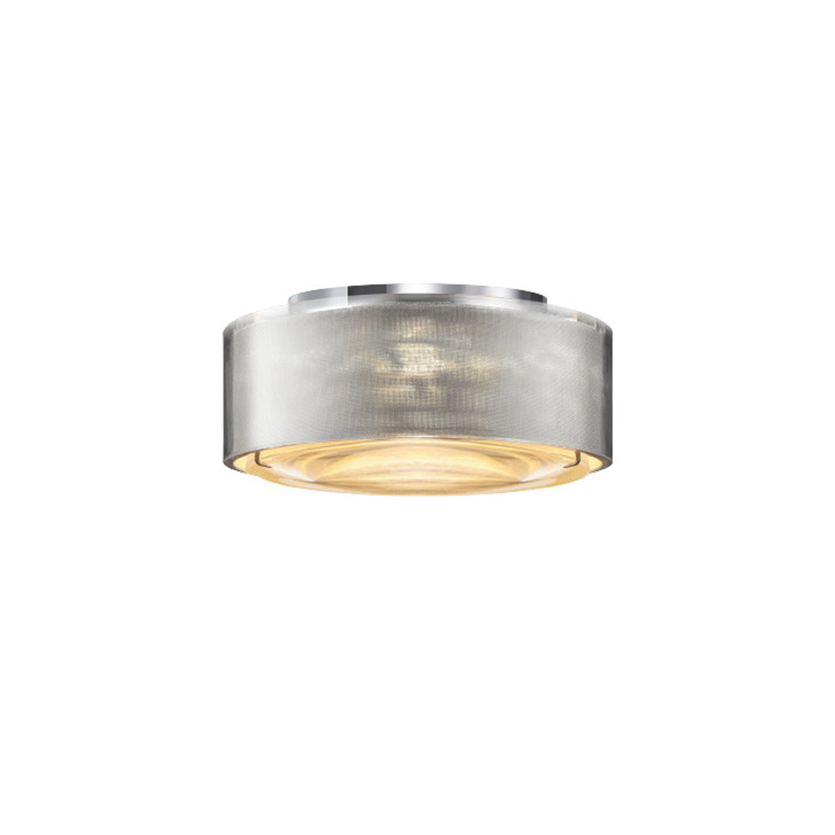 Bruck Opto AC C LED Deckenleuchte, transparent Edelstahl