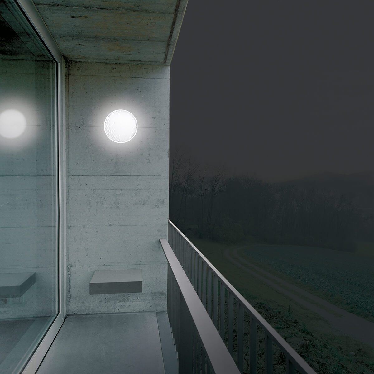 Belux O-Lite LED Wand- / Deckenleuchte, Acrylglas
