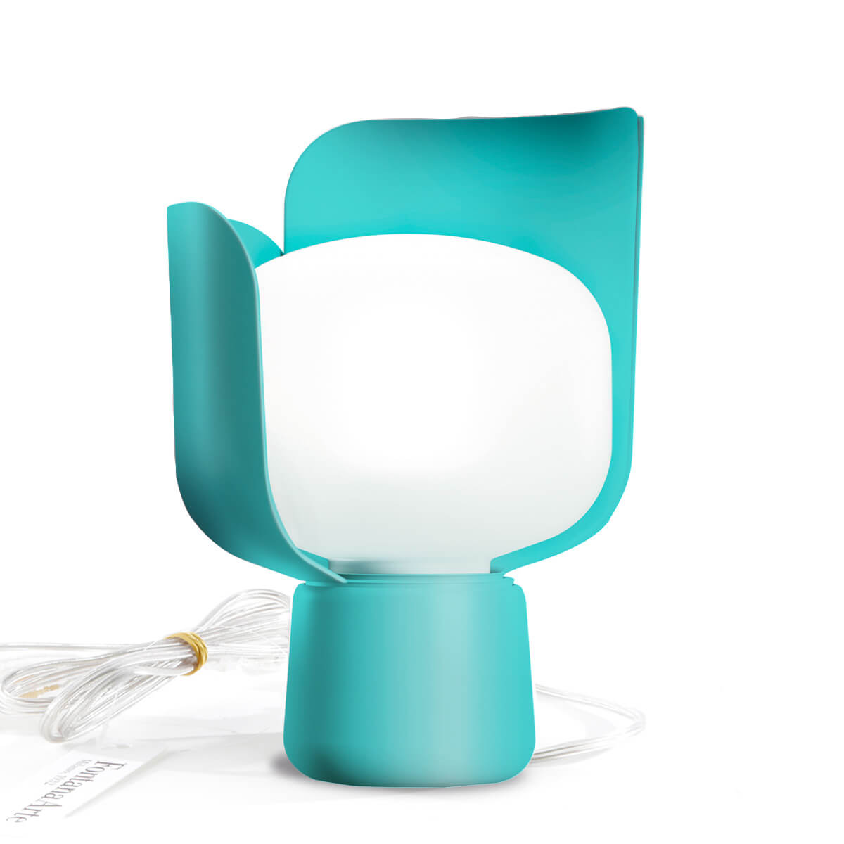 Fontana Arte Blom Tischleuchte, türkis