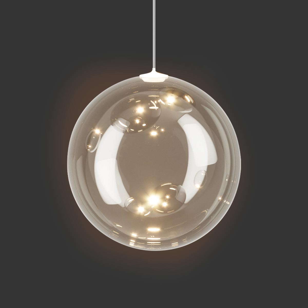 Lodes Random Solo 23 LED Pendelleuchte, Glas klar