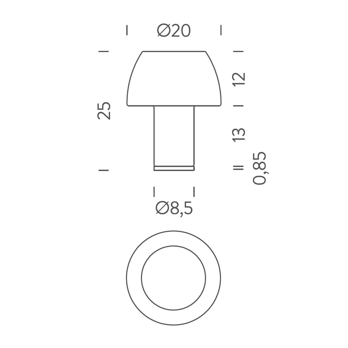 Lorosae Table LED Akkuleuchte