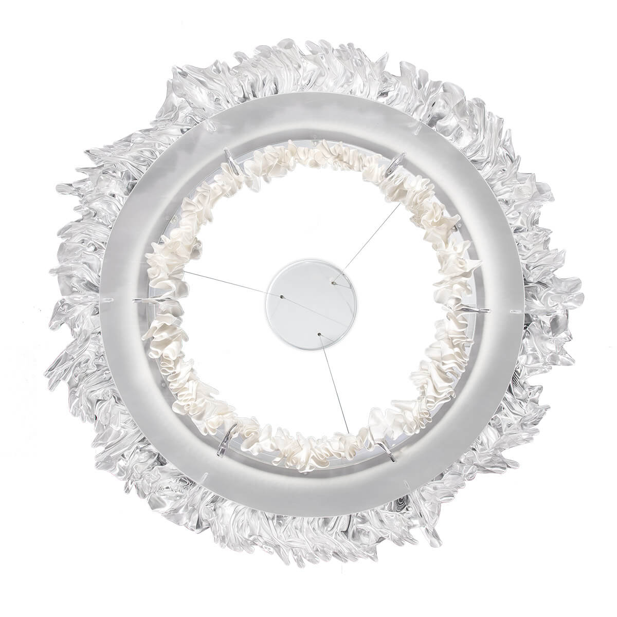 Slamp Accordéon LED Suspension, prisma white (weiß)