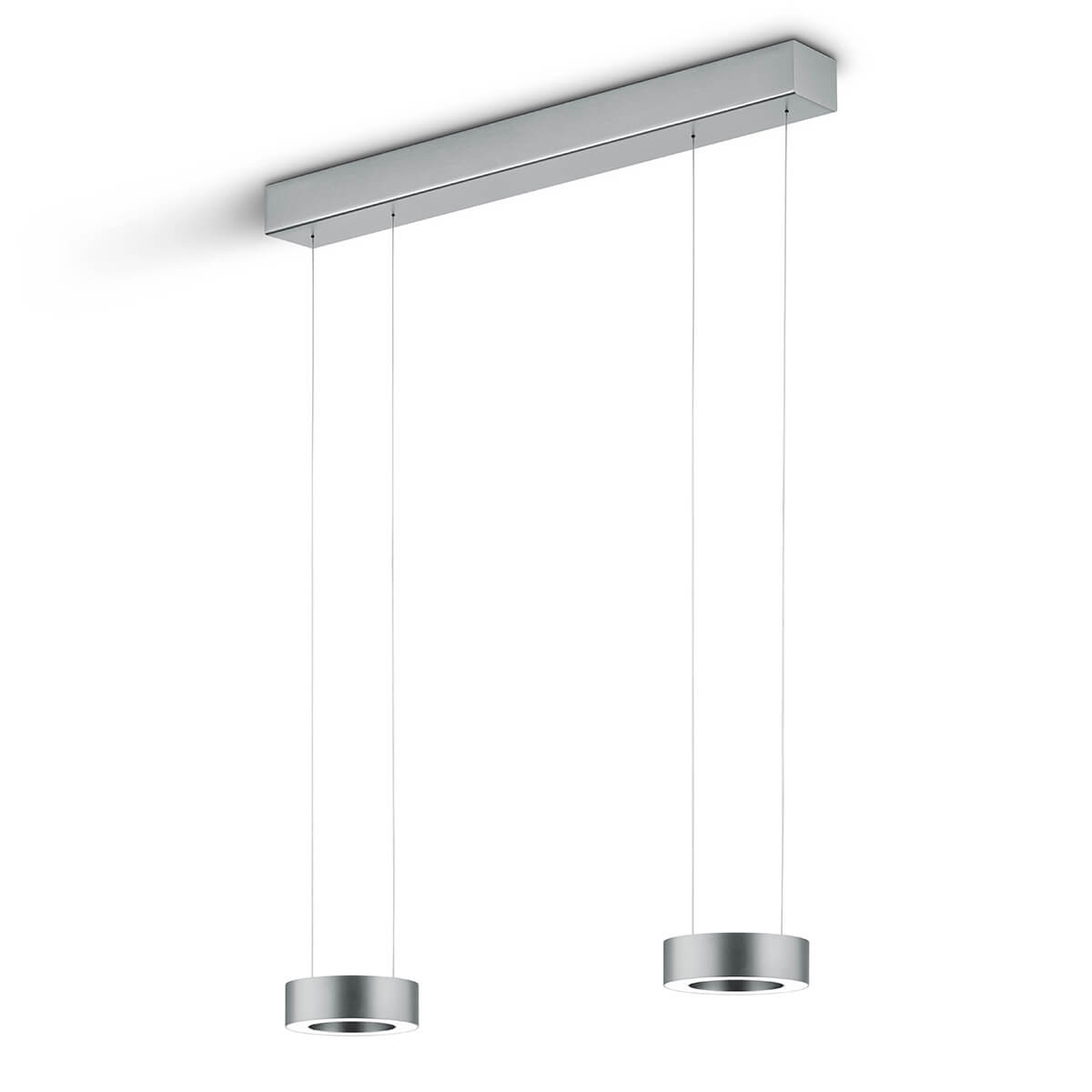 Knapstein Zera-2 LED Pendelleuchte, mattnickel