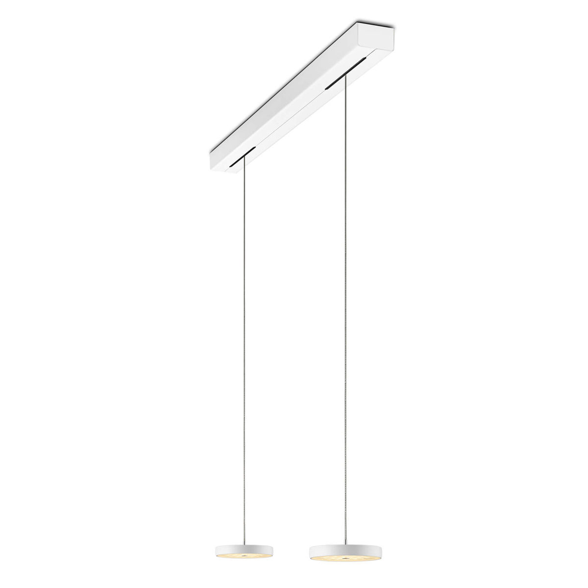 Oligo Decent LED Pendelleuchte, 2-flg., Tunable White, weiß matt