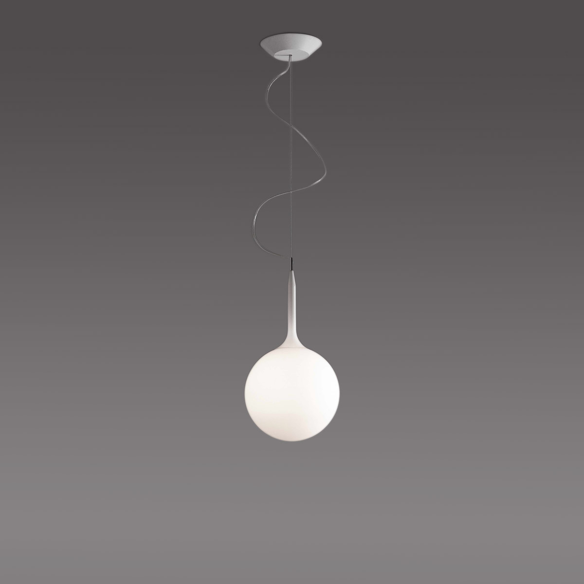 Artemide Design Castore Sospensione, Ø: 14 cm, weiß