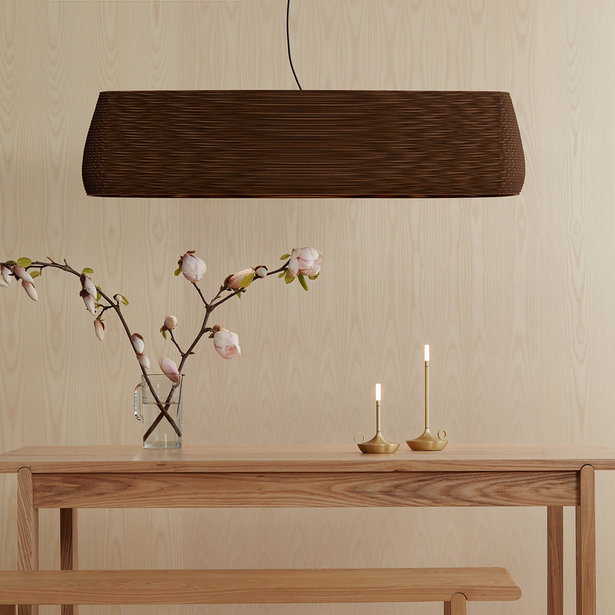 Graypants Wick S LED Akkuleuchte und Wick LED Akkuleuchte, Messing