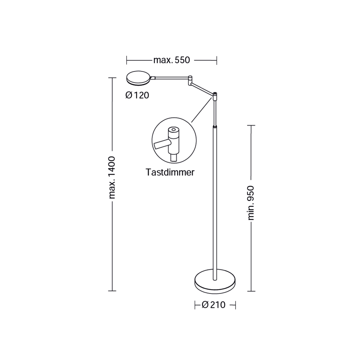 Plano B LED Stehleuchte