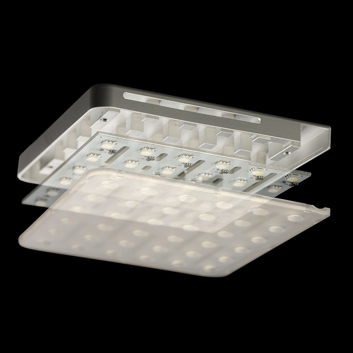 Nimbus Roxxane Home LED Leseleuchte, silber-eloxalfarben, Leuchtenkopf