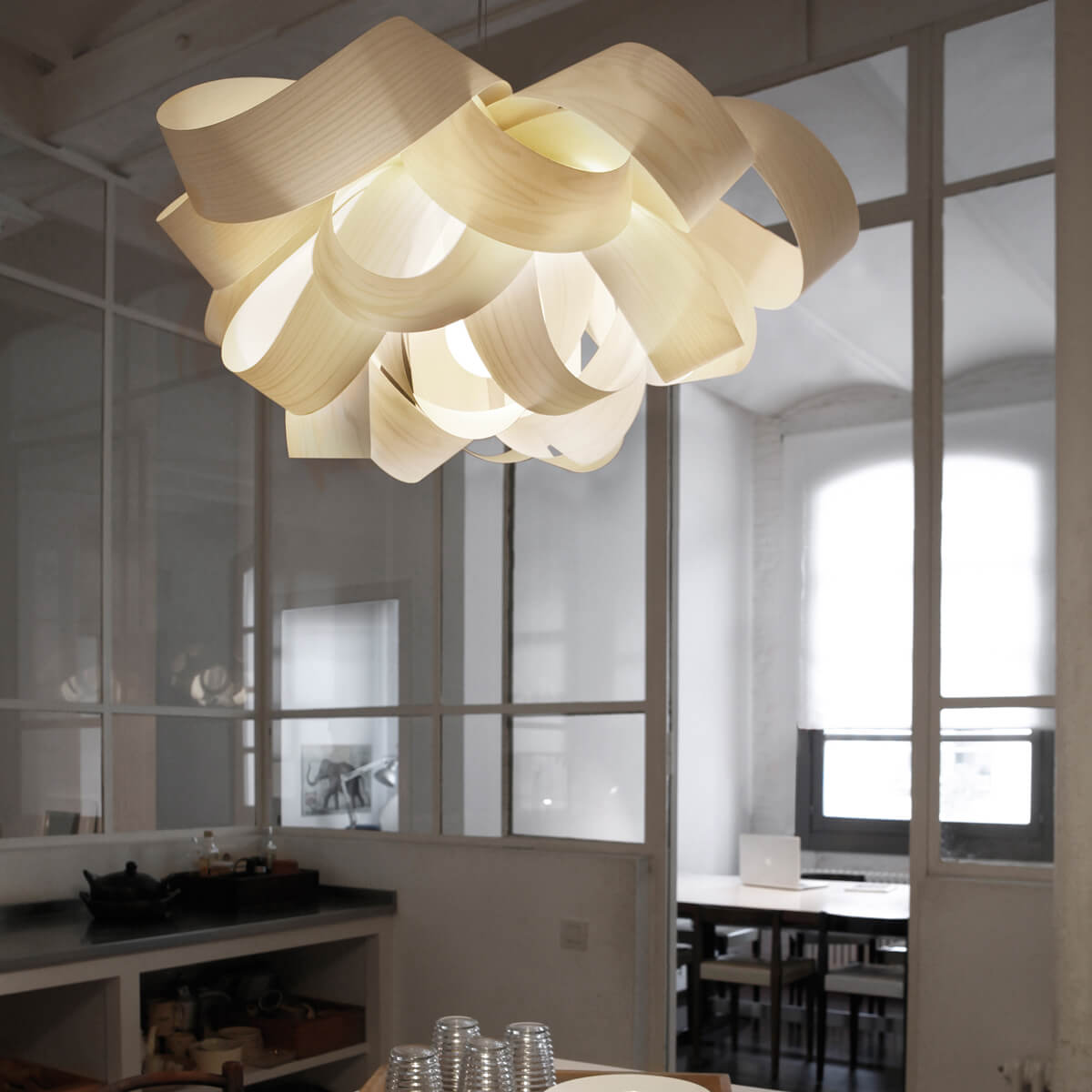 LZF Lamps Agatha Small Pendelleuchte, elfenbeinweiß