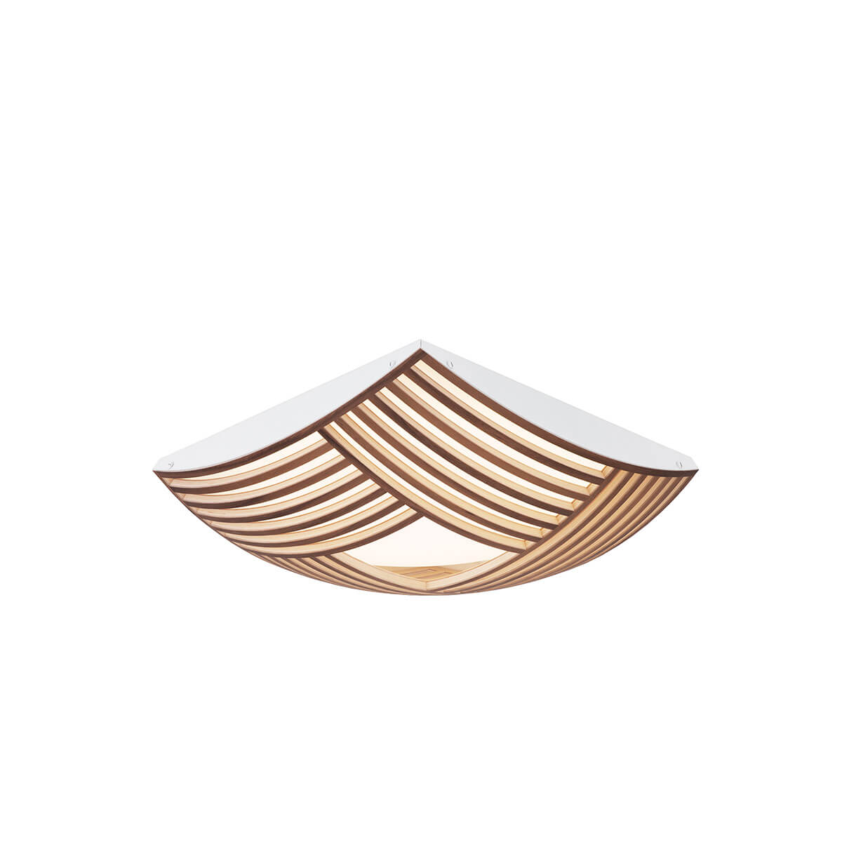 Secto Design Kuulto Small 9101 Wand- / Deckenleuchte, Walnussfunier