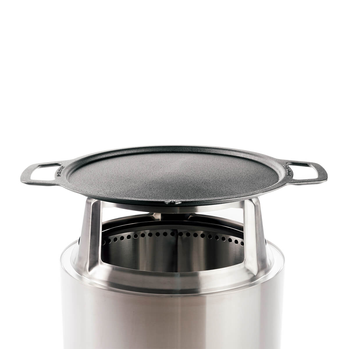 Solo Stove Bonfire Gusseisen-Plancha mit Aufsatz, Edelstahl / Gusseisen (Feuerschale nicht inbegriffen) Bonfire Gusseisen-Plancha mit Aufsatz