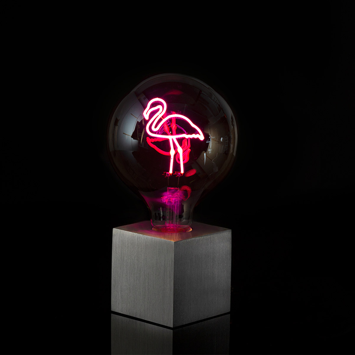 Sompex Cubic Tischleuchte mit Motiv Leuchtmittel, Flamingo (©Leuchtenland.com)