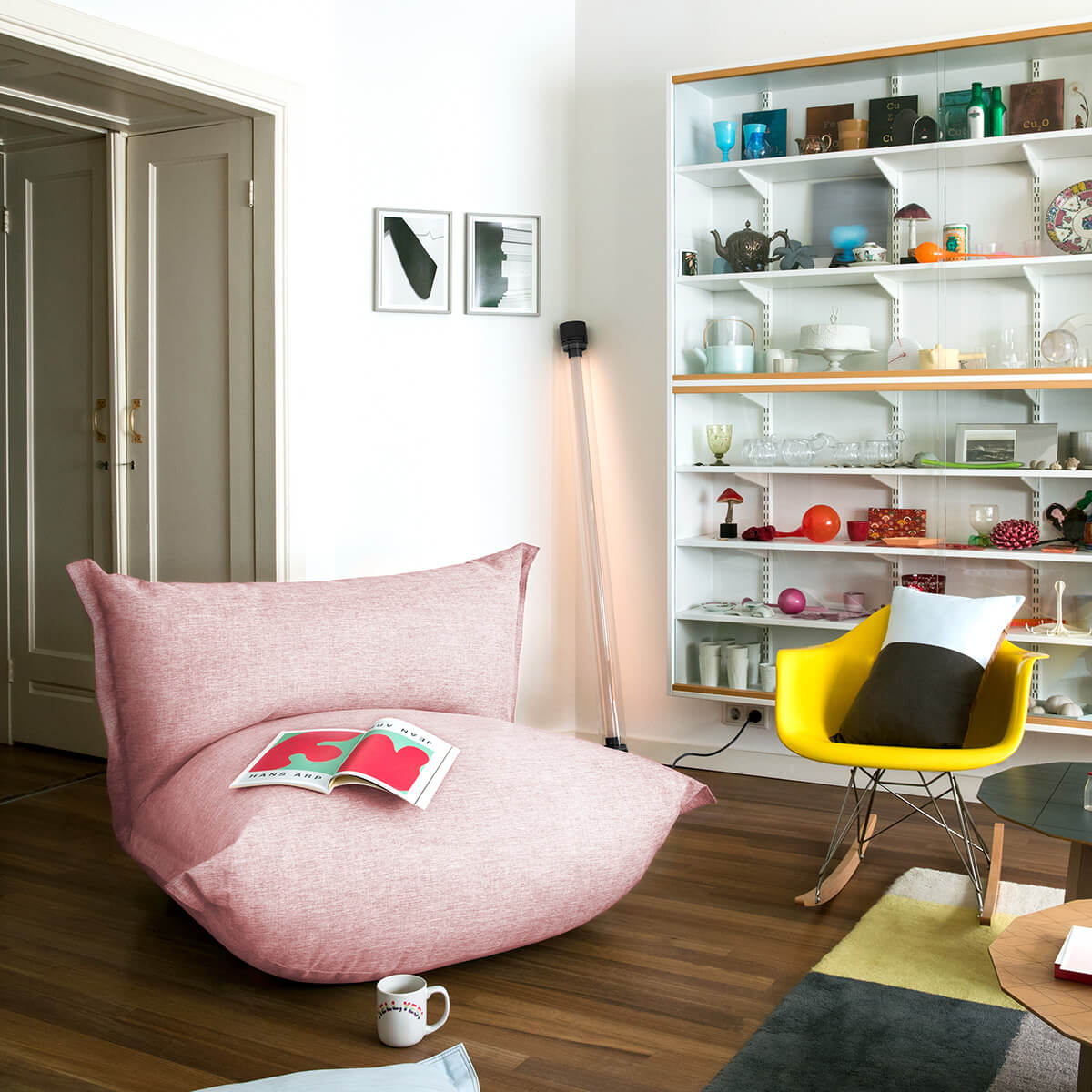 Fatboy Tjoep Large LED Wand- / Pendelleuchte, anthrazit