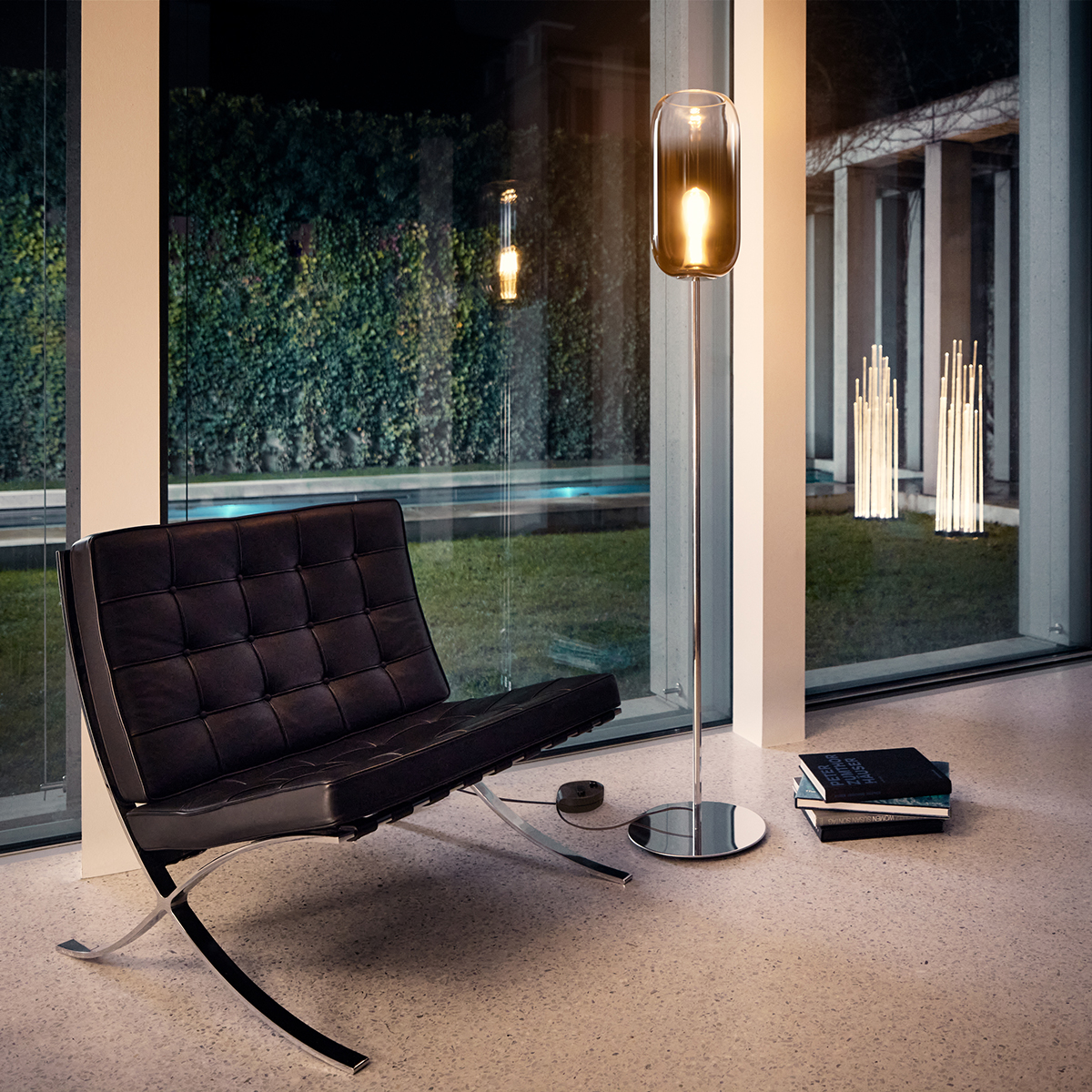 Artemide Gople Lamp Terra, Aluminium, Schirm: Bronze
