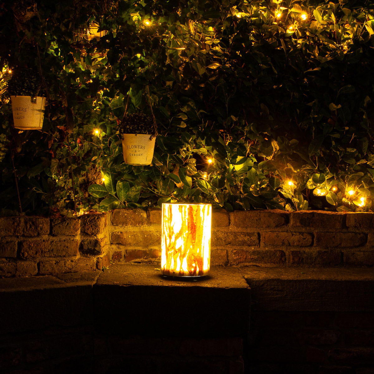 Epstein-Design Apollo Sahara LED Stehleuchte / Lichtsäule, Höhe: 31 cm, Sandstein