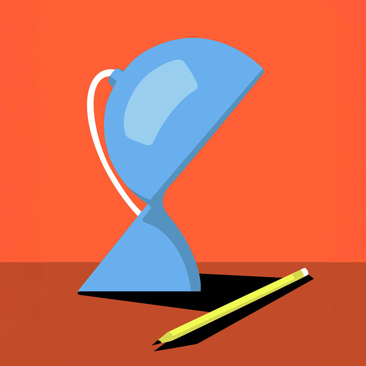 Artemide Dalù Tavolo, hellblau