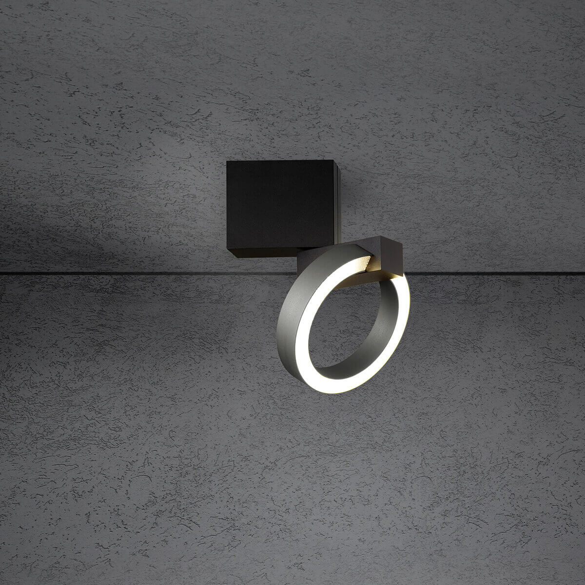 schwarz / anthrazit eloxal