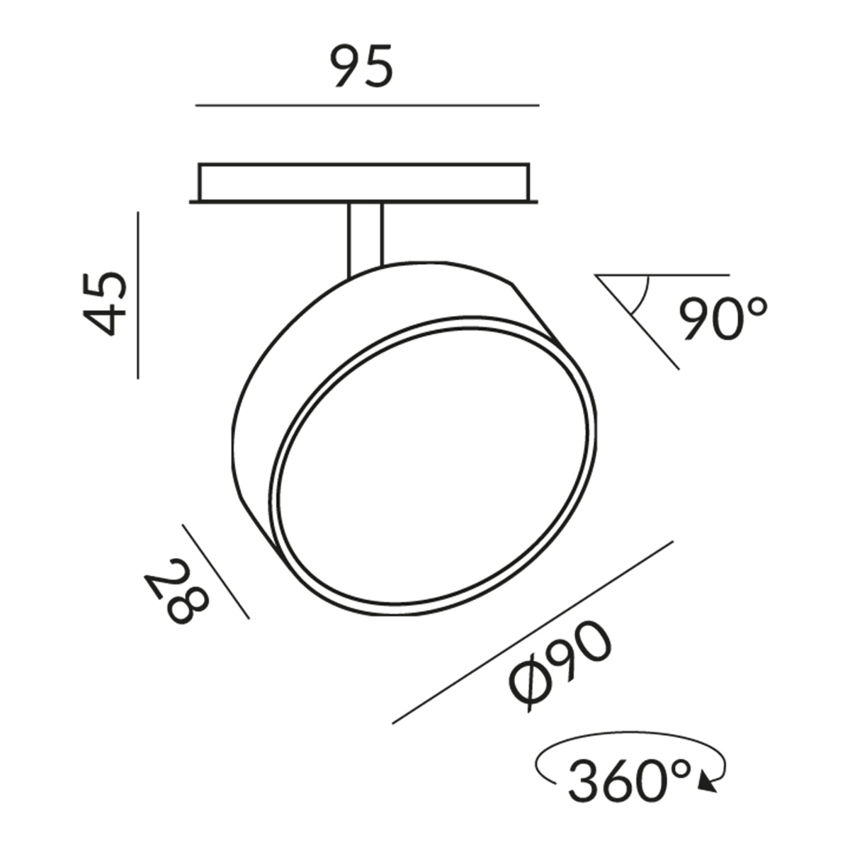All-In Klyp 100° LED Spot