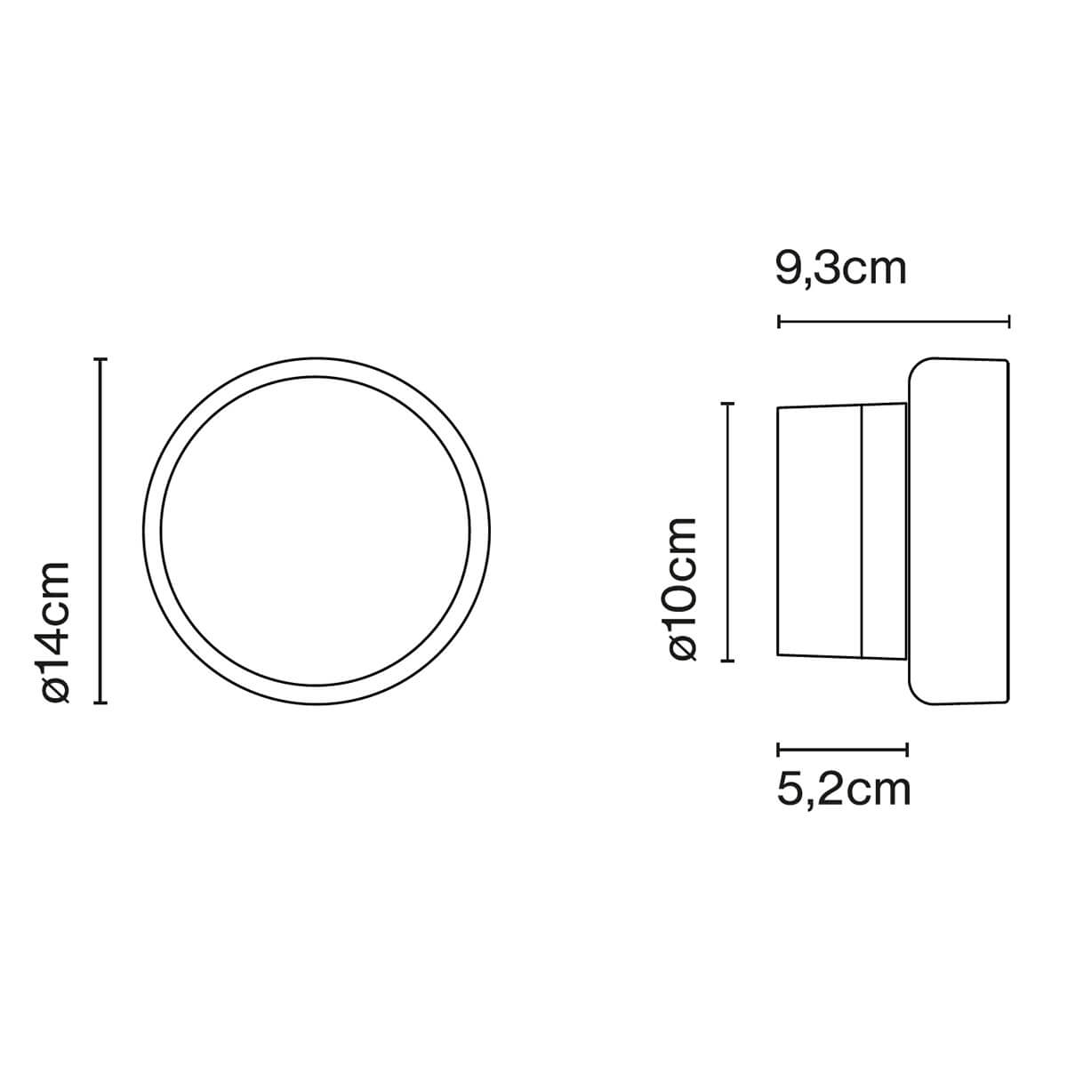 Roc LED Wand- / Deckenleuchte