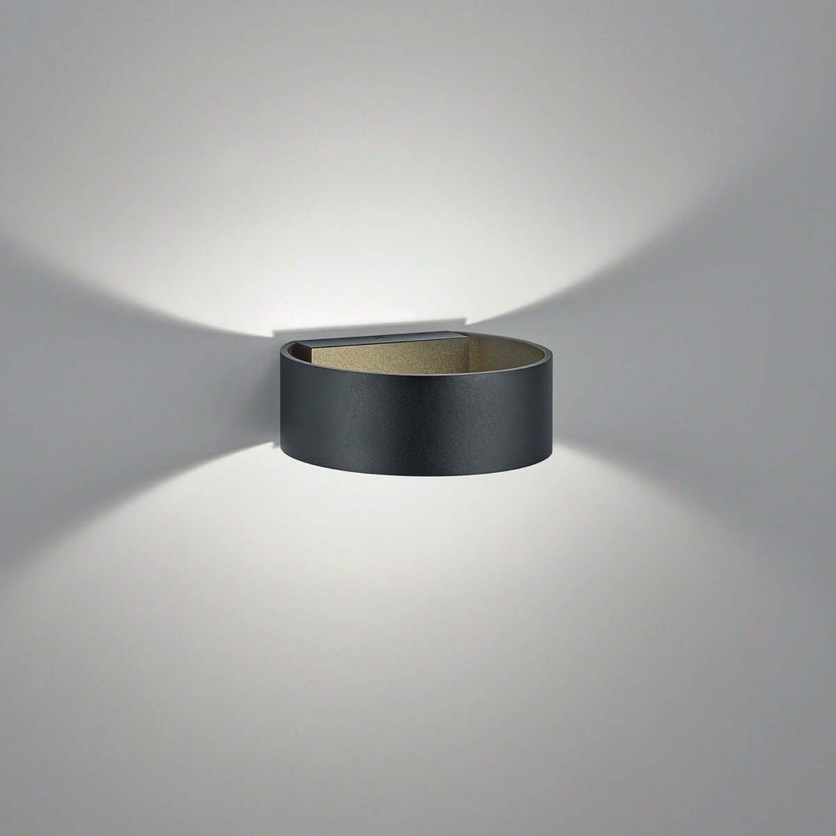 Helestra Fosca LED Wandleuchte, schwarz matt