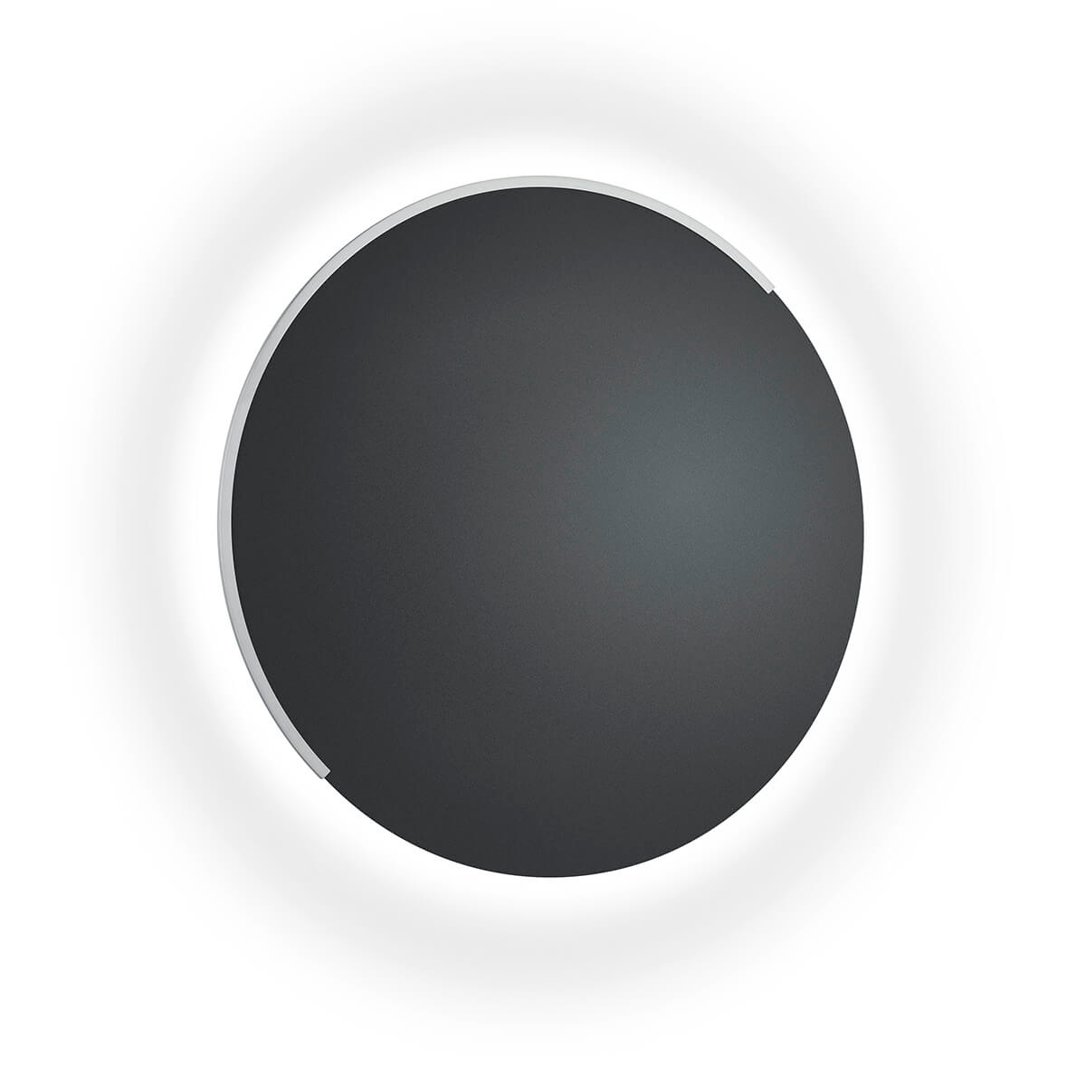 Knapstein Astra-60 LED Wand- / Deckenleuchte, schwarz metallic / mattnickel