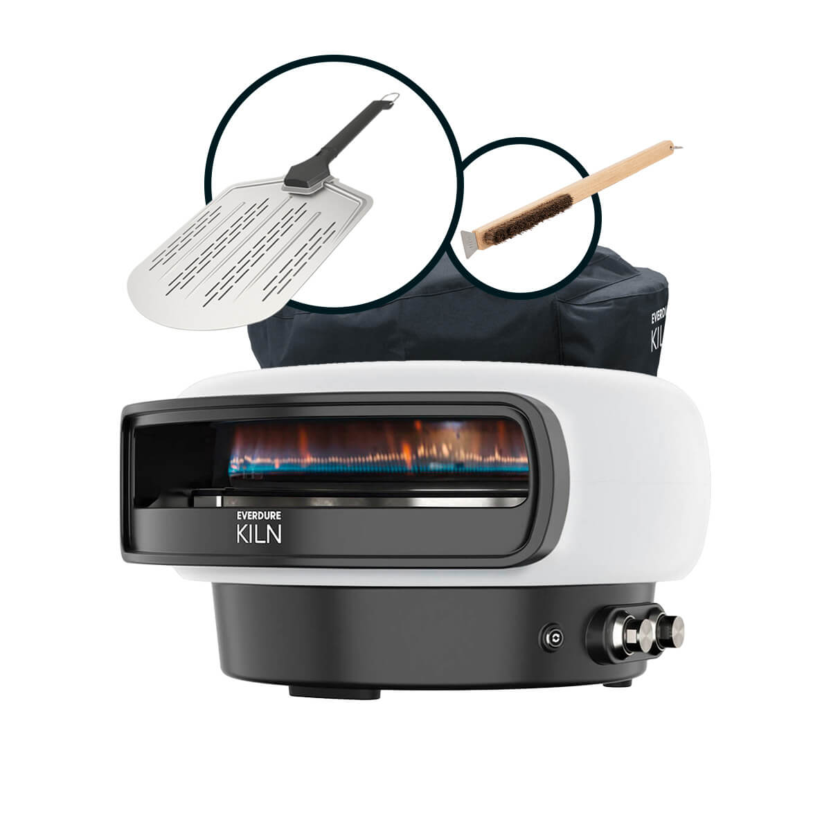Everdure KILN Pizzaofen, 2 Brenner, rotierend, Pro-Set, stone