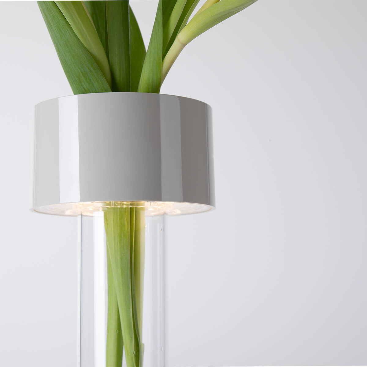Foscarini Fleur LED Tavolo Akkuleuchte & Vase, bianco (weiß) (©Leuchtenland.com)