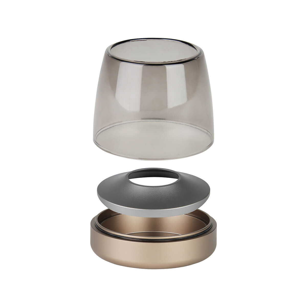 Kooduu Glow 10 Windlicht, Sepia, Einzelteile