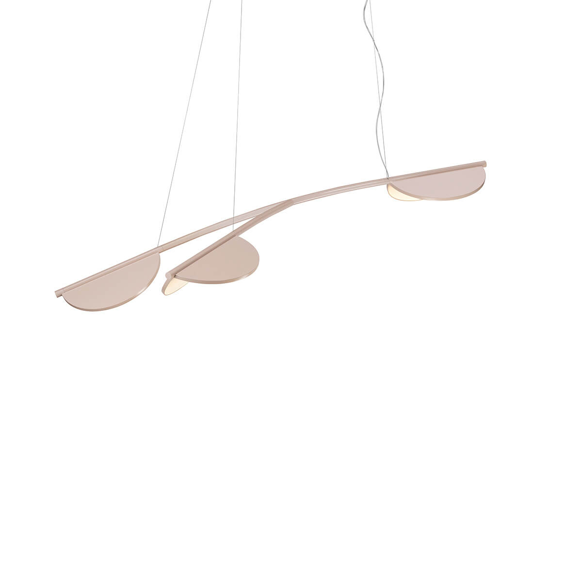 Flos Almendra Organic S3 Y Short LED Pendelleuchte, nude matt (©Flos)