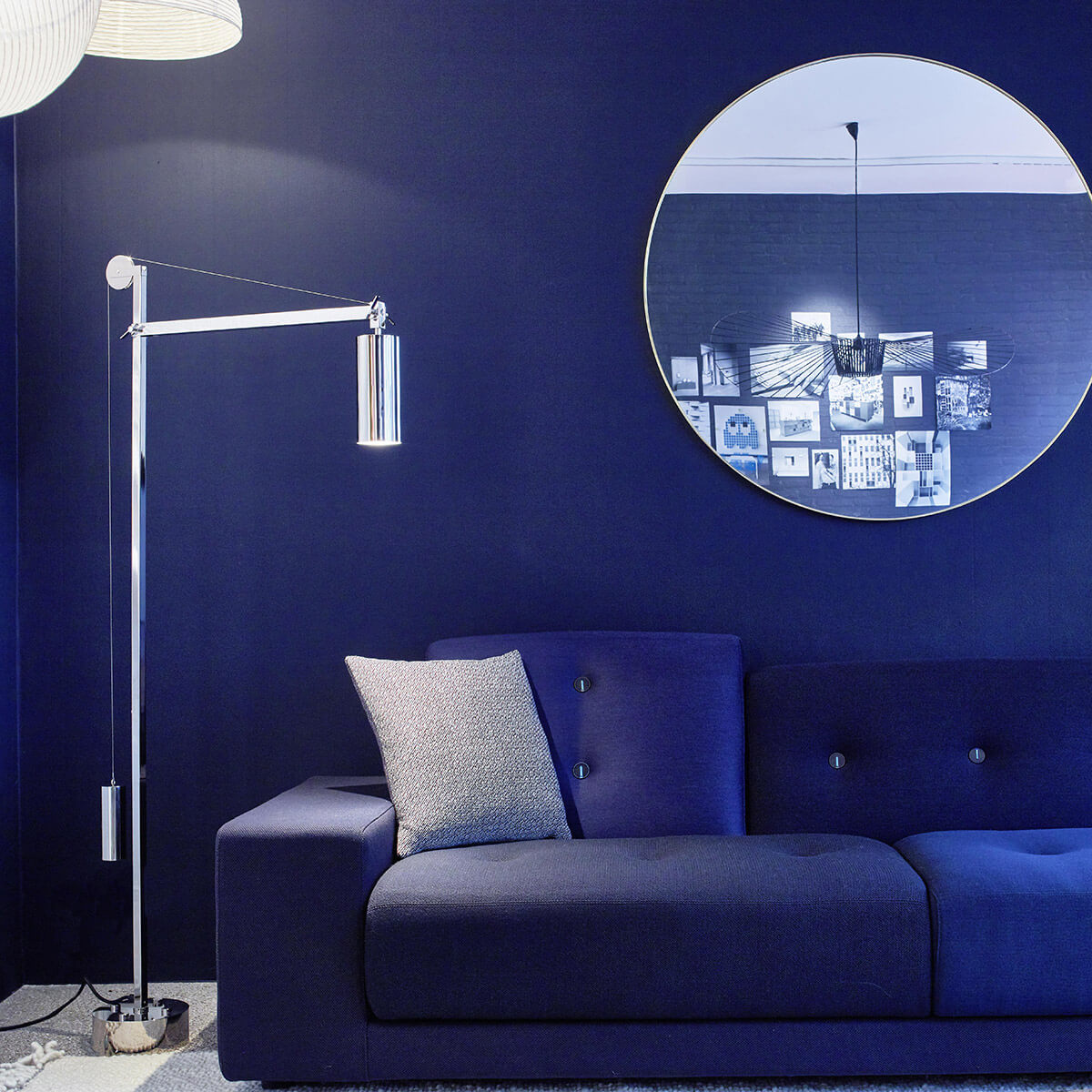 Tecnolumen BH 23 Bauhaus Stehleuchte, Metall vernickelt