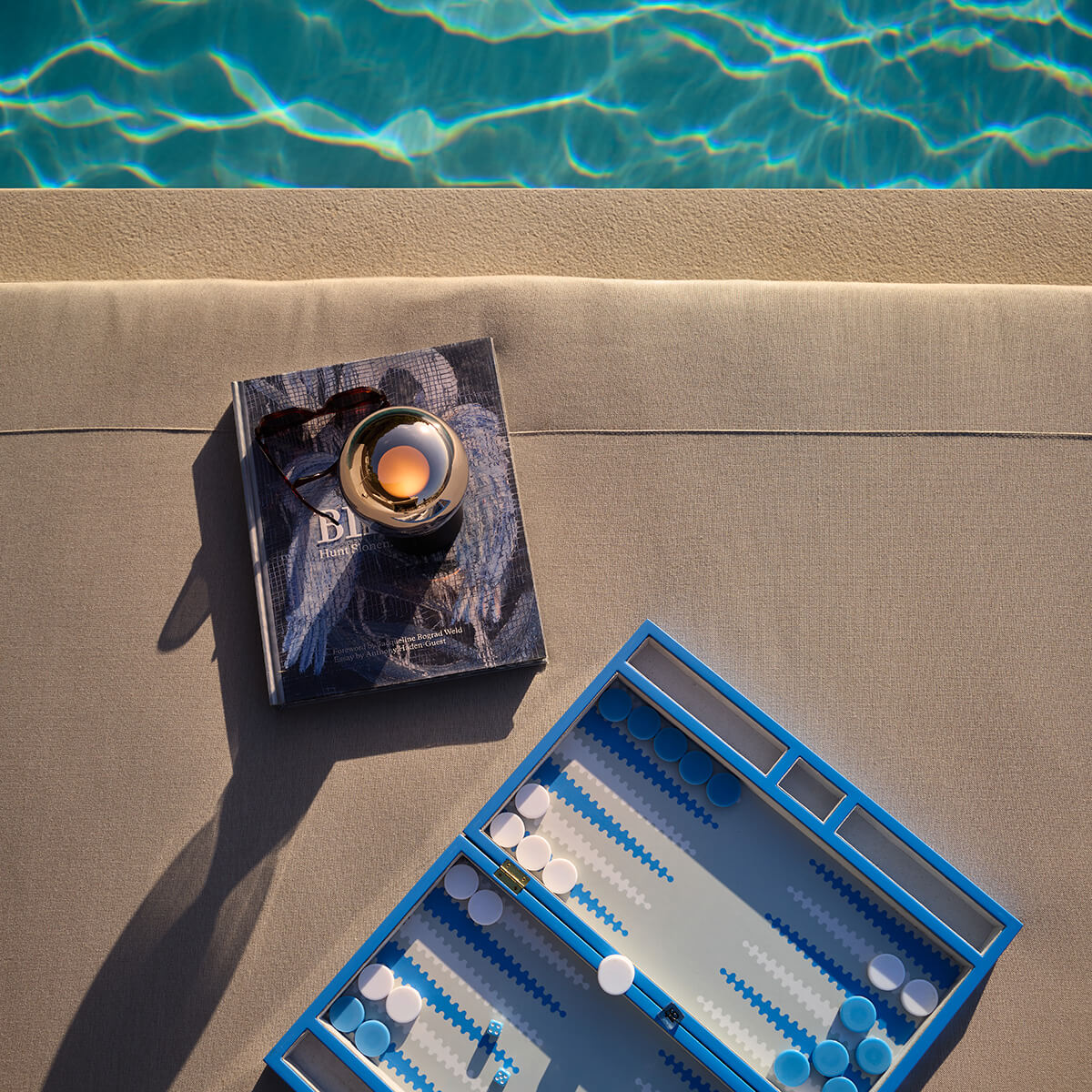 Occhio Luna pura LED Akkuleuchte, dark chrome