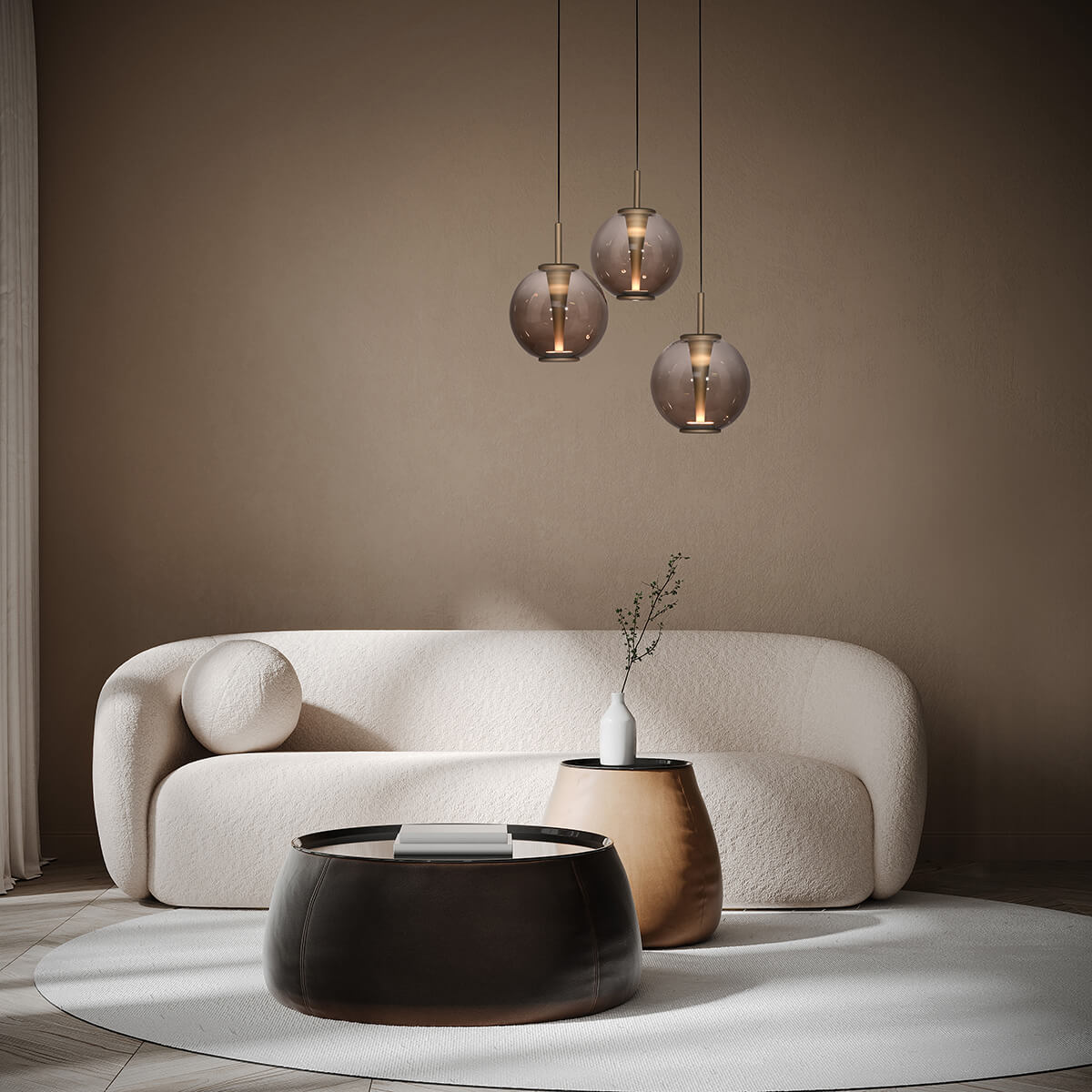 PURE E-Infinity Pendelleuchte mit e-LIFT und CCT