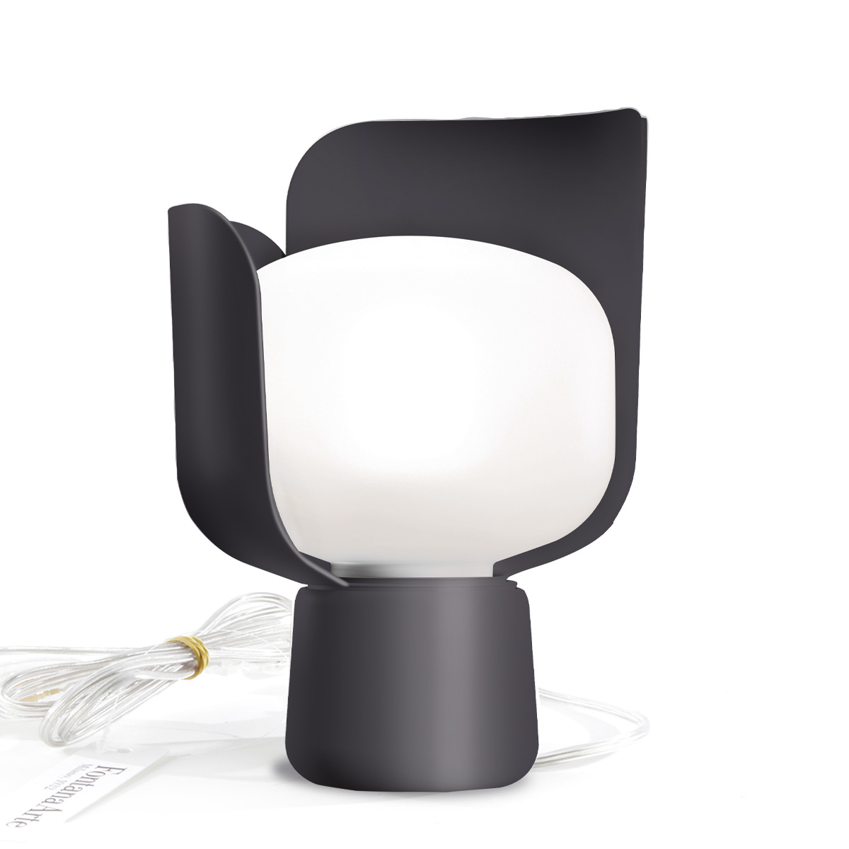 Fontana Arte Blom Tischleuchte, dunkelgrau