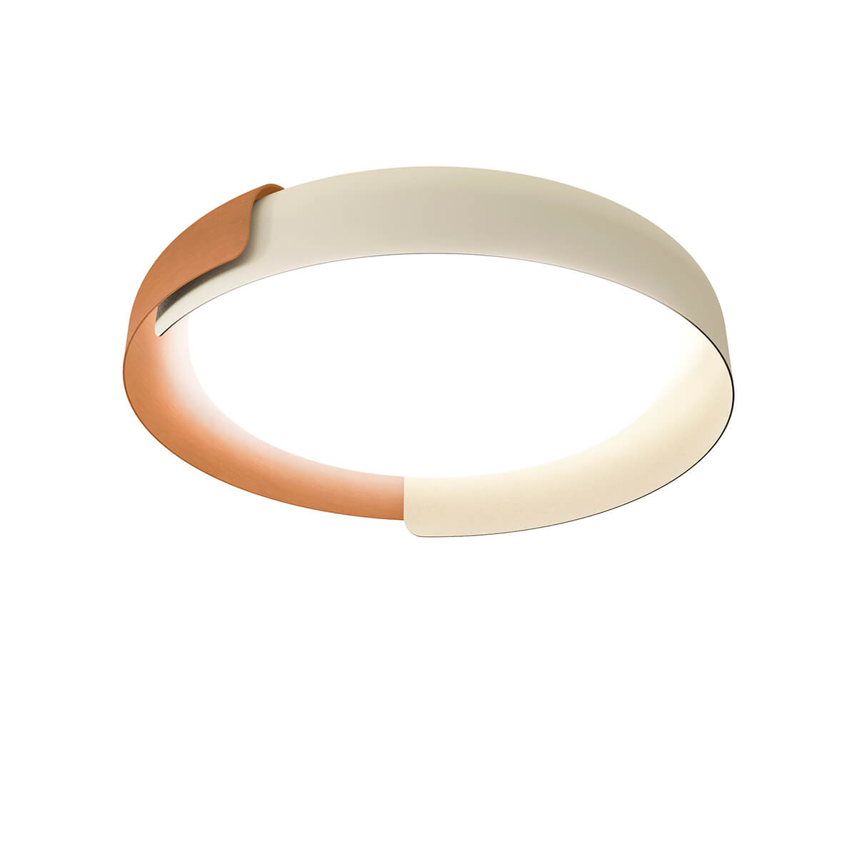 Kundalini Dala LED Deckenleuchte, Sand / Kupfer