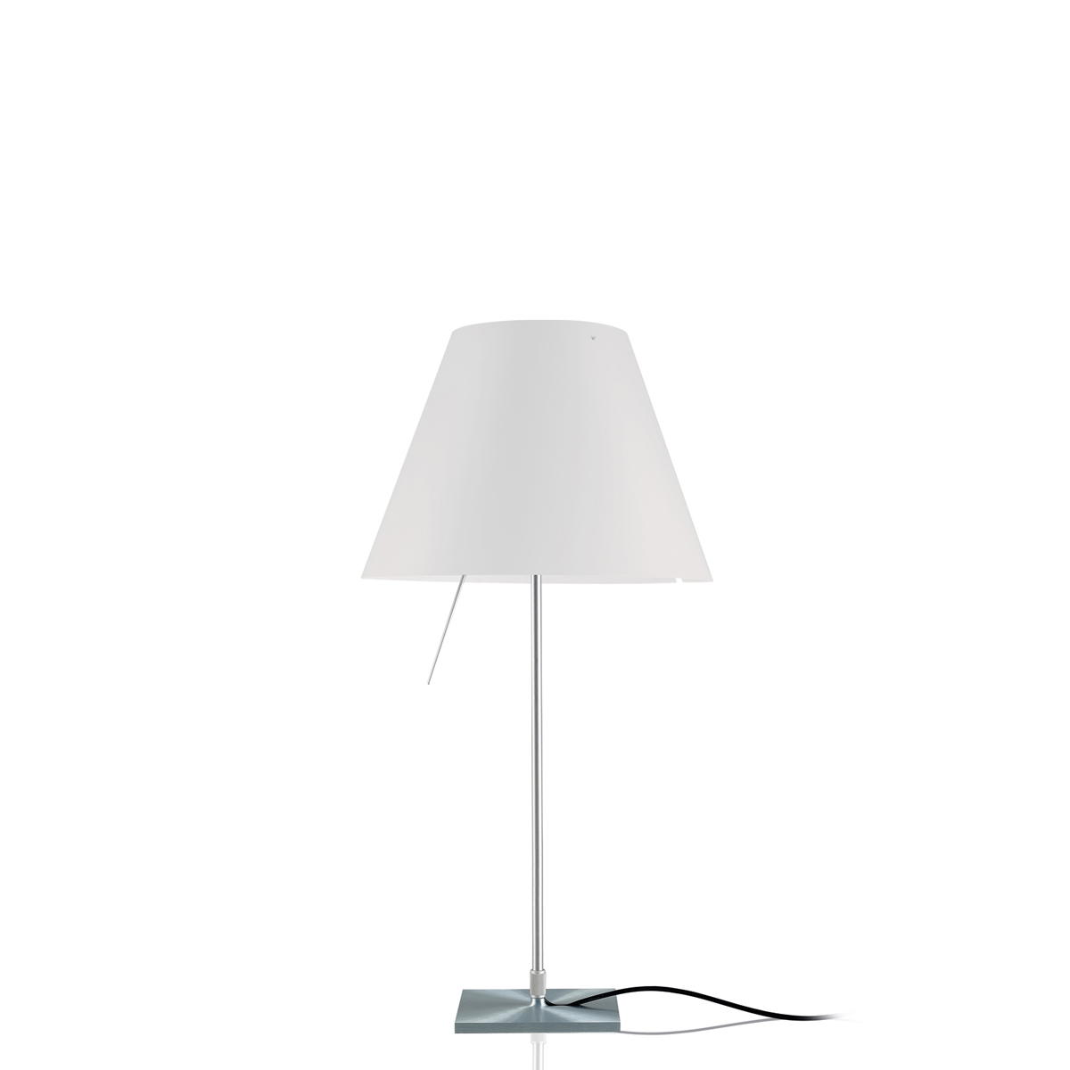 Luceplan Costanzina LED Tavolo, Alu, Schirm: weiß (ausgeschaltet)