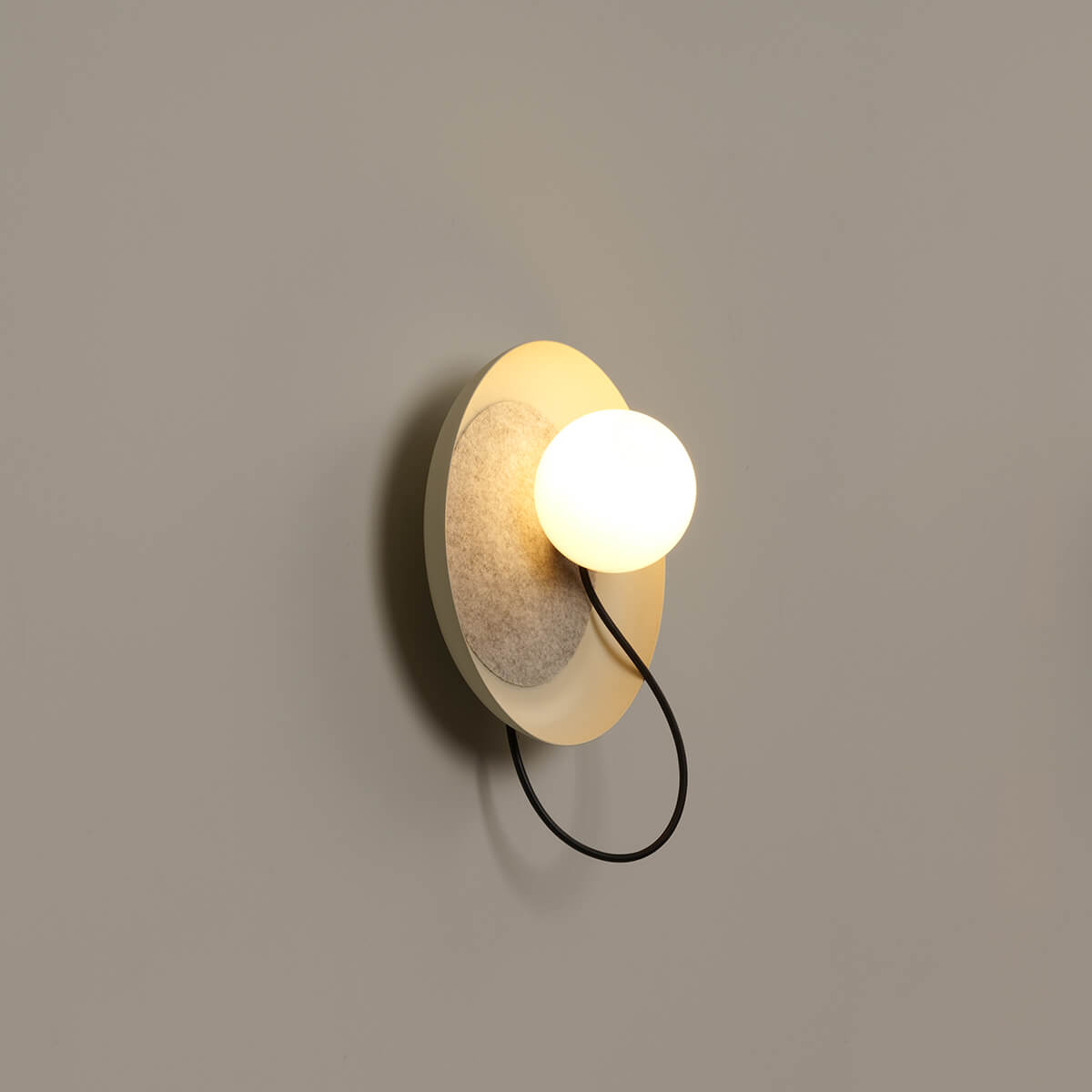 Milan Wire Wandleuchte, Ø: 24 cm, nerzfarben