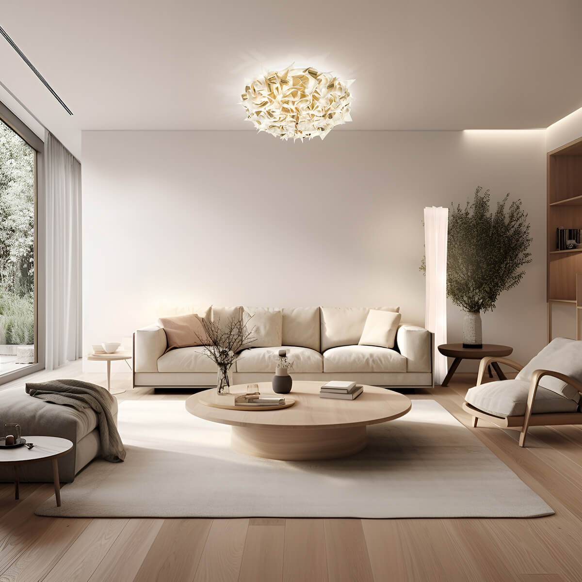 Slamp Veli Aurea Ceiling / Wall, large, weiß / Gold