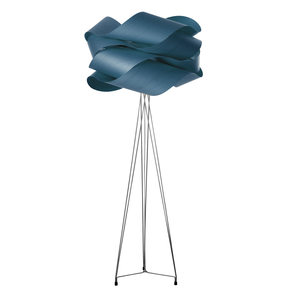 LZF Lamps Link Stehleuchte, Schirm: blau